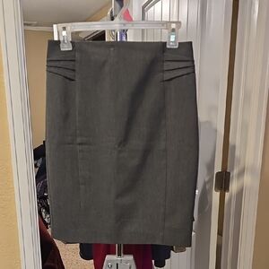 Express Elegant Grey Pencil Skirt